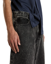 Check-5 Pantalon Denim Baggy - Noir Délavé