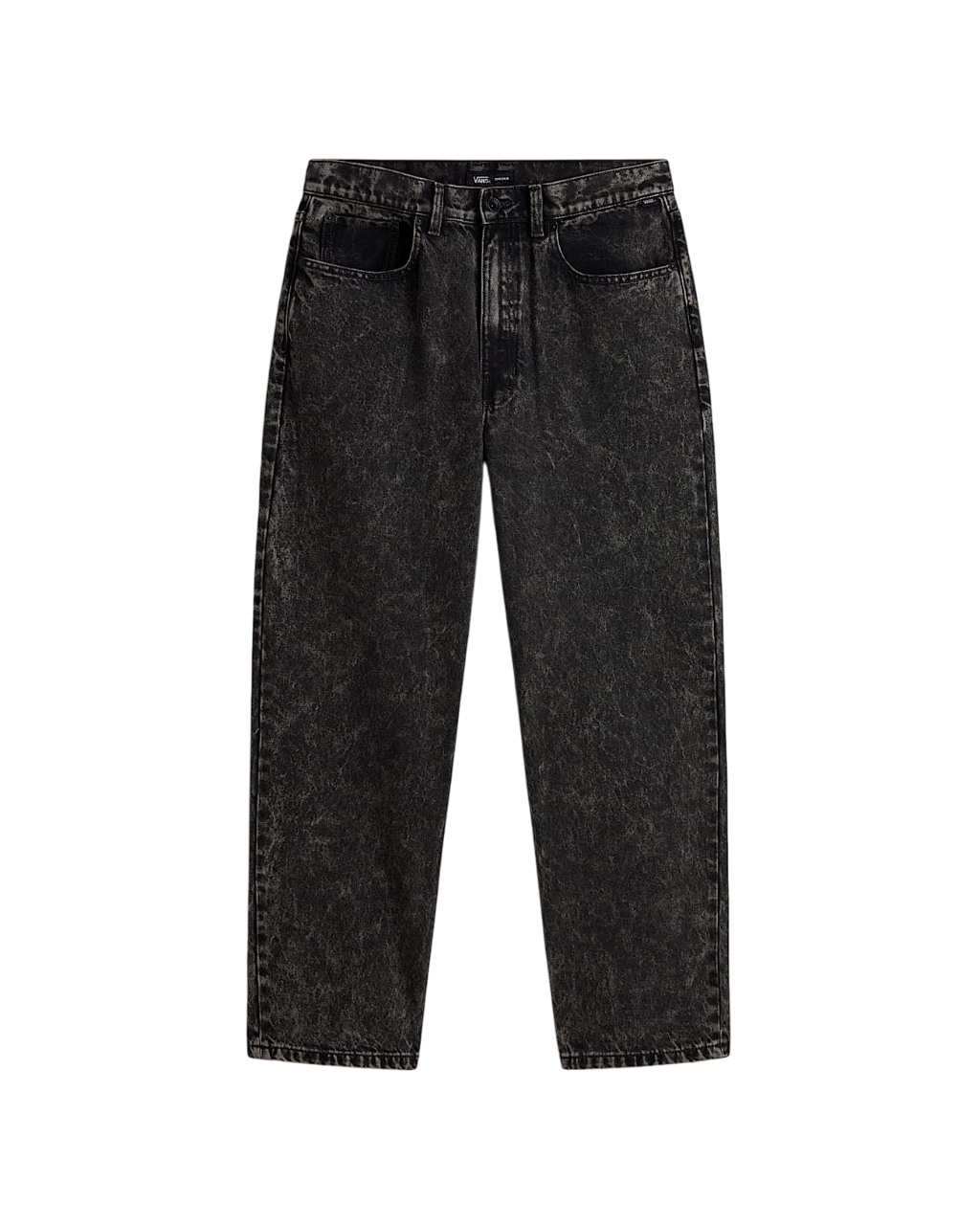 Check-5 Pantalon Denim Baggy - Noir Délavé