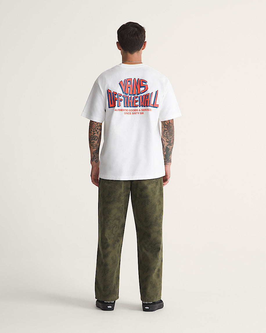 Check-5 Baggy Printed Denim Pant - Mossy Olive Green/Obsidian Fern Green