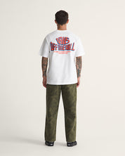 Check-5 Baggy Printed Denim Pant - Mossy Olive Green/Obsidian Fern Green