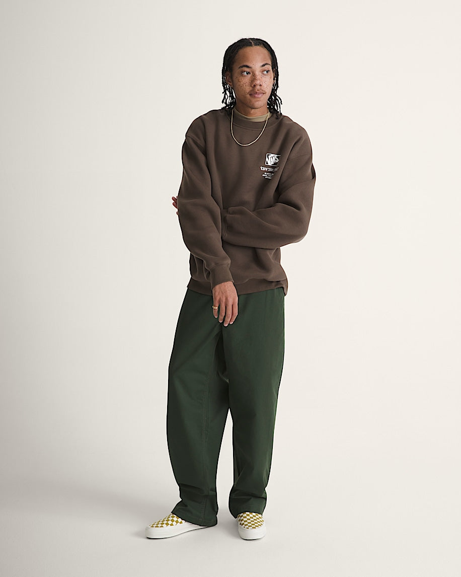 Circle Bones Formula Sweat à Col Rond - Marron Charbon