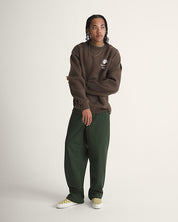 Circle Bones Formula Sweat à Col Rond - Marron Charbon