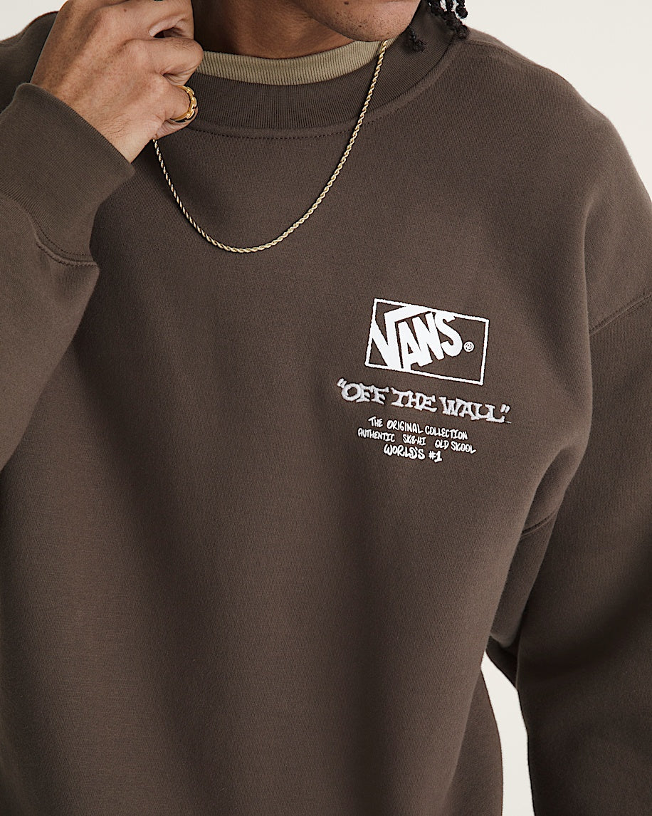 Circle Bones Formula Sweat à Col Rond - Marron Charbon