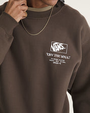 Circle Bones Formula Sweat à Col Rond - Marron Charbon