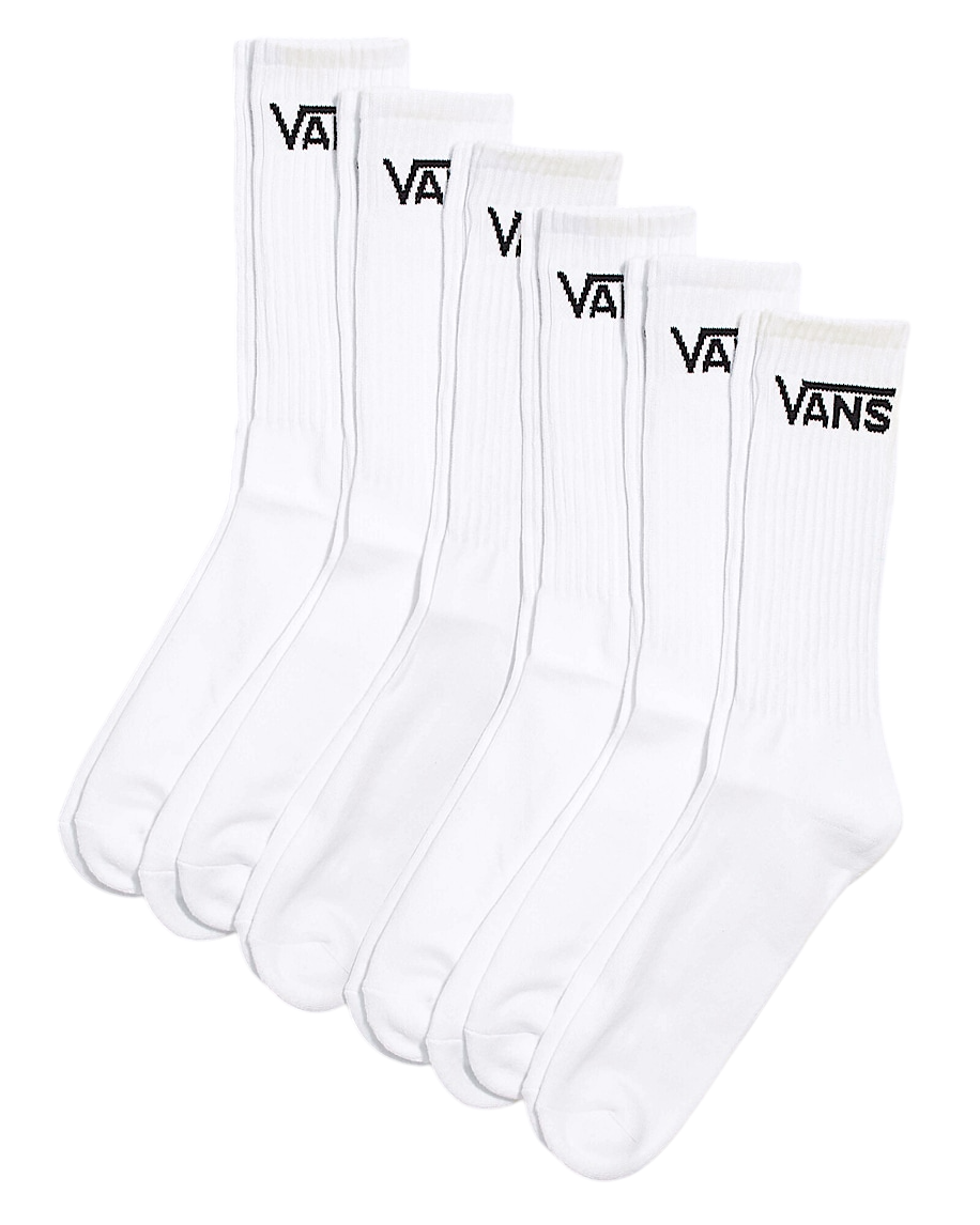 Classic Crew Socks 6-Pack - White