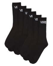 Classic Crew Socks 6-Pack - Black