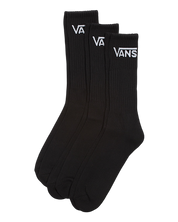 Classic Crew Socks 3-Pack - Black