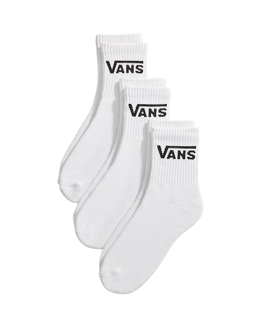 Classic Half Crew Socks 3-Pack - White