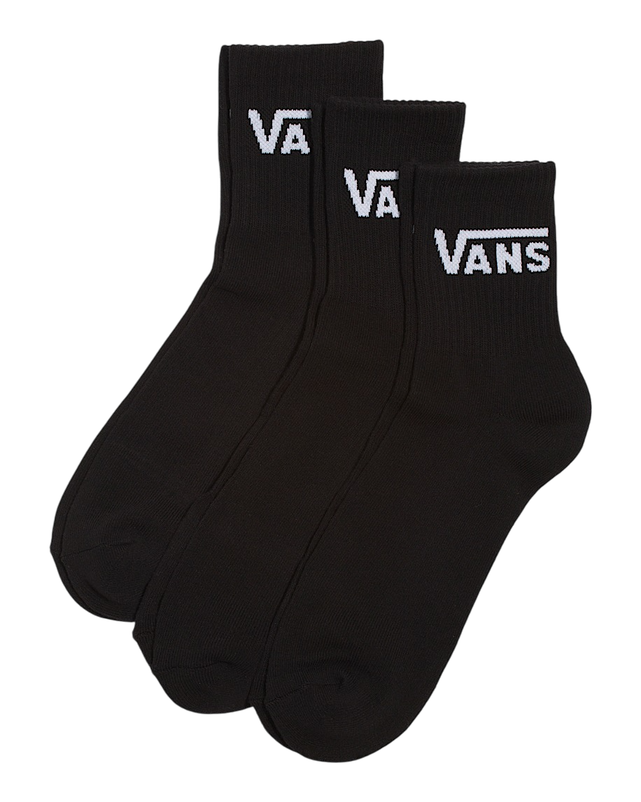 Classic Half Crew Socks 3-Pack - Black