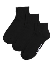 Classic Quarter Crew Socks 3-Pack - Black