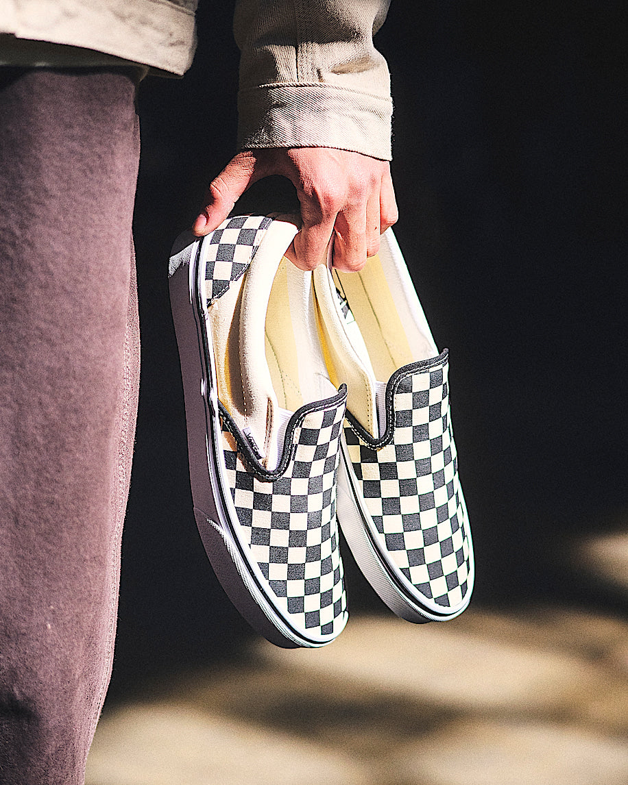 Vans Classic Slip-On Checkerboard - Black/Off White – Palm Isle