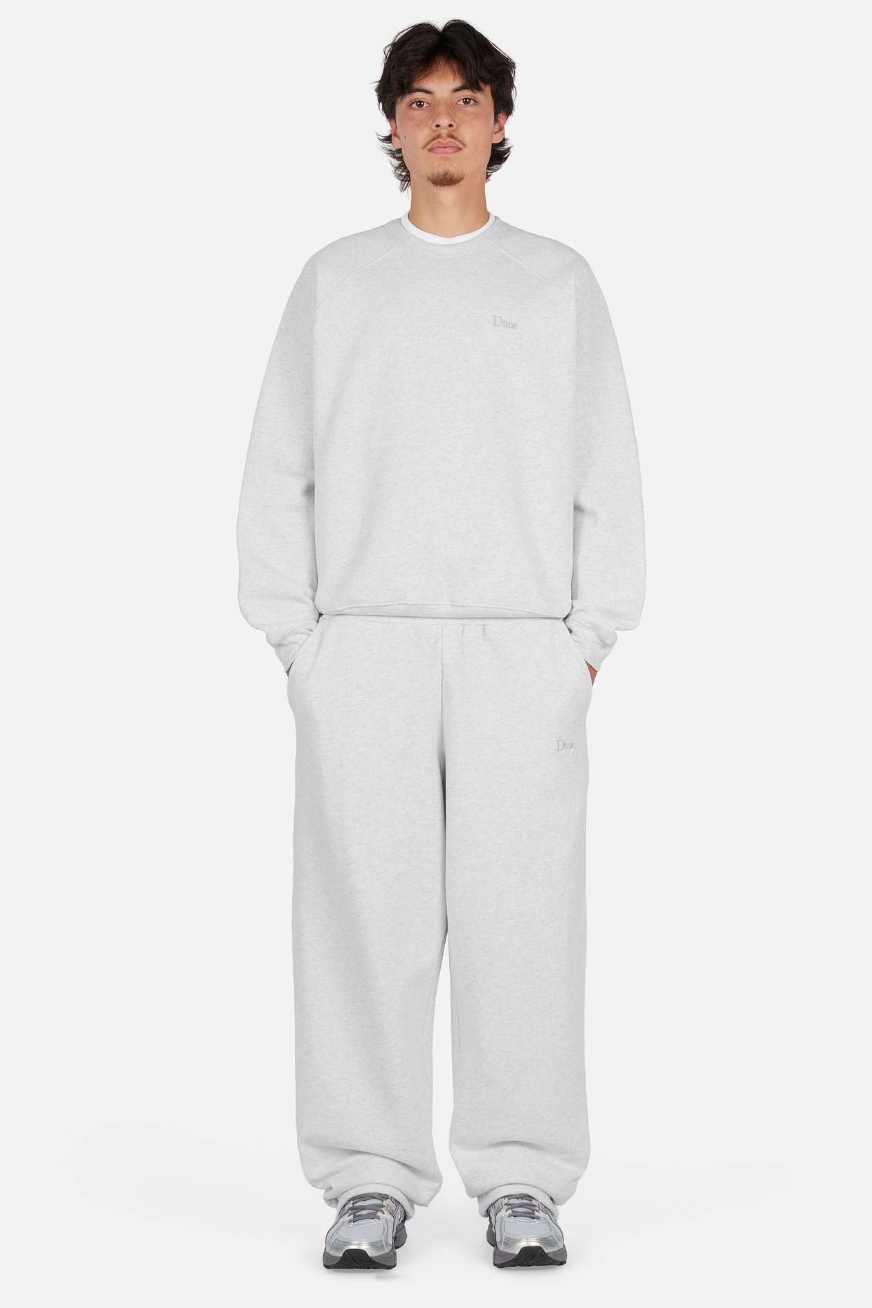 Crewneck Classic Small Logo - Gris Cendré