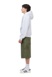 Classic Small Logo Zip Hoodie - Ash