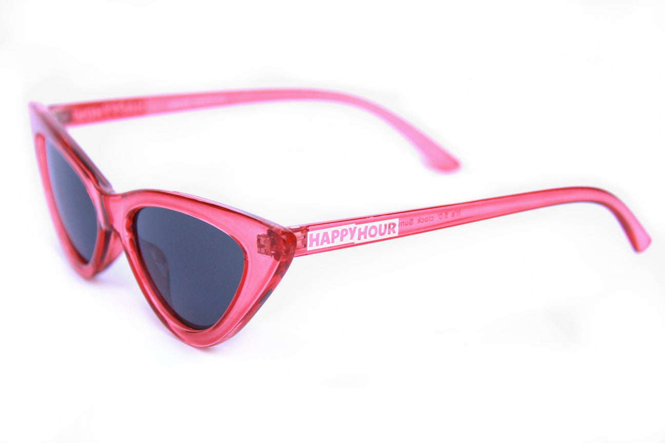 Space Needles Lunettes de Soleil - Rouge Transparent