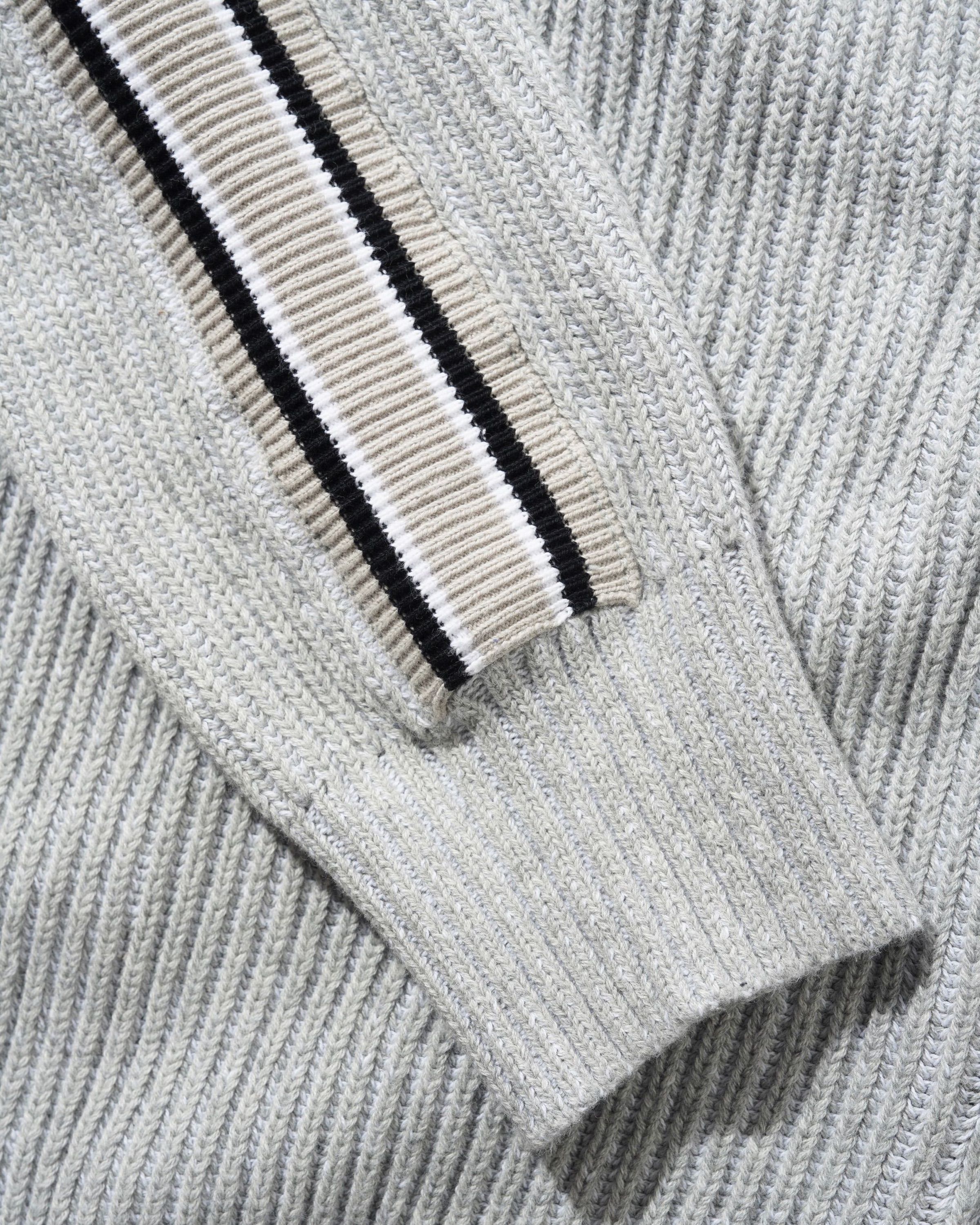 Club Zip-Thru Knit - Ash