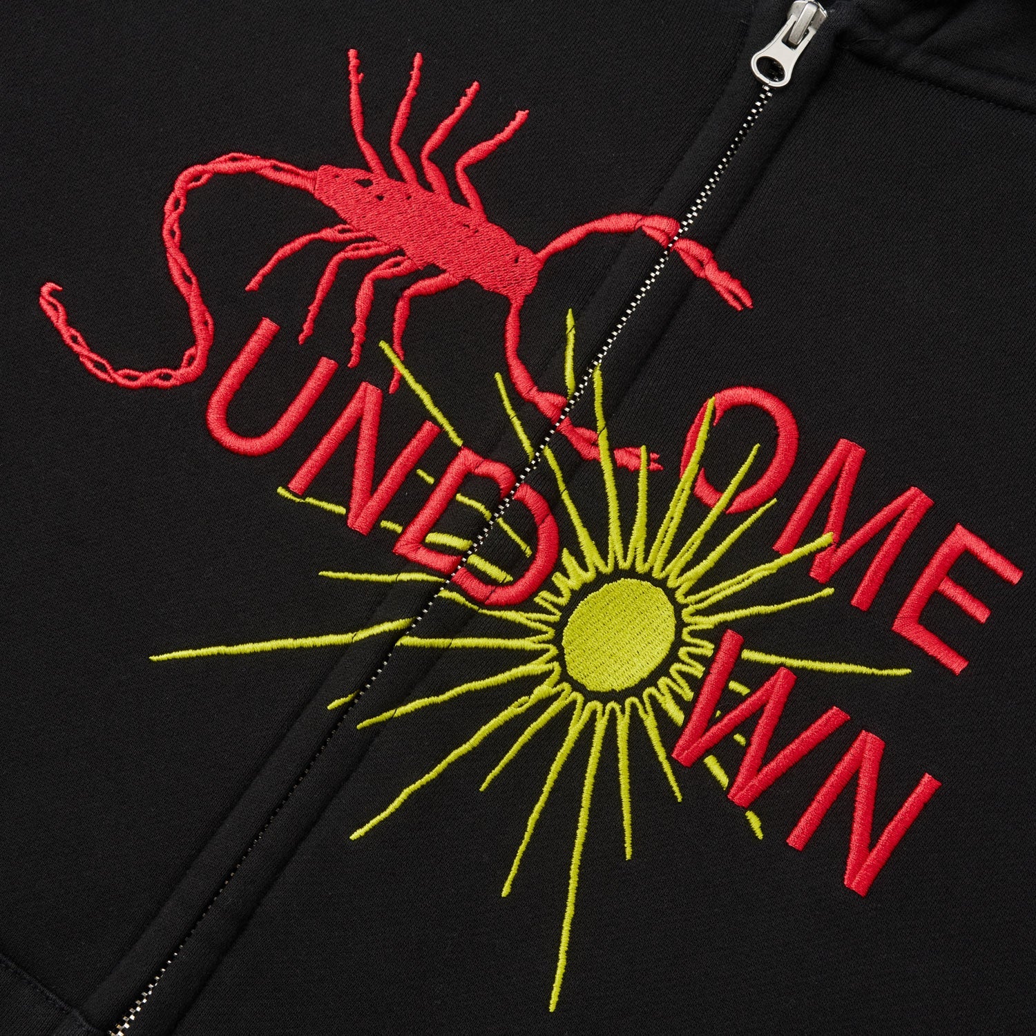 Entomology Zip Hood - Black