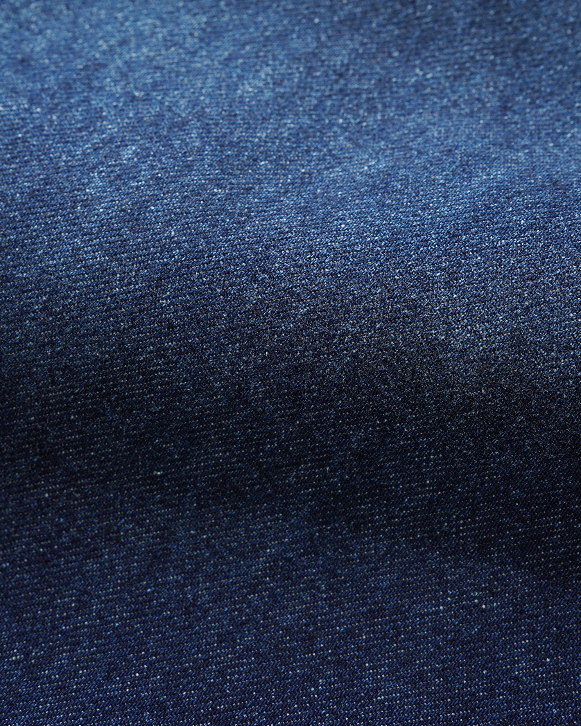Company Denim Shorts - Distress Washed Slub Blue