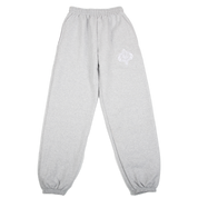 Crest Embroidered Sweatpants - Grey