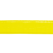 Ceinture en Cuir Croco Carpet - Jaune