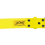 Ceinture en Cuir Croco Carpet - Jaune