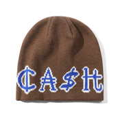 Currency Skully Beanie - Brown