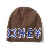 Currency Skully Beanie - Brown