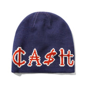 Currency Skully Beanie - Navy