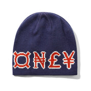 Currency Skully Beanie - Navy