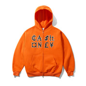 Currency Zip-Thru Hood - Orange