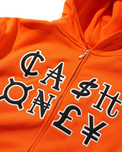 Currency Zip-Thru Hood - Orange