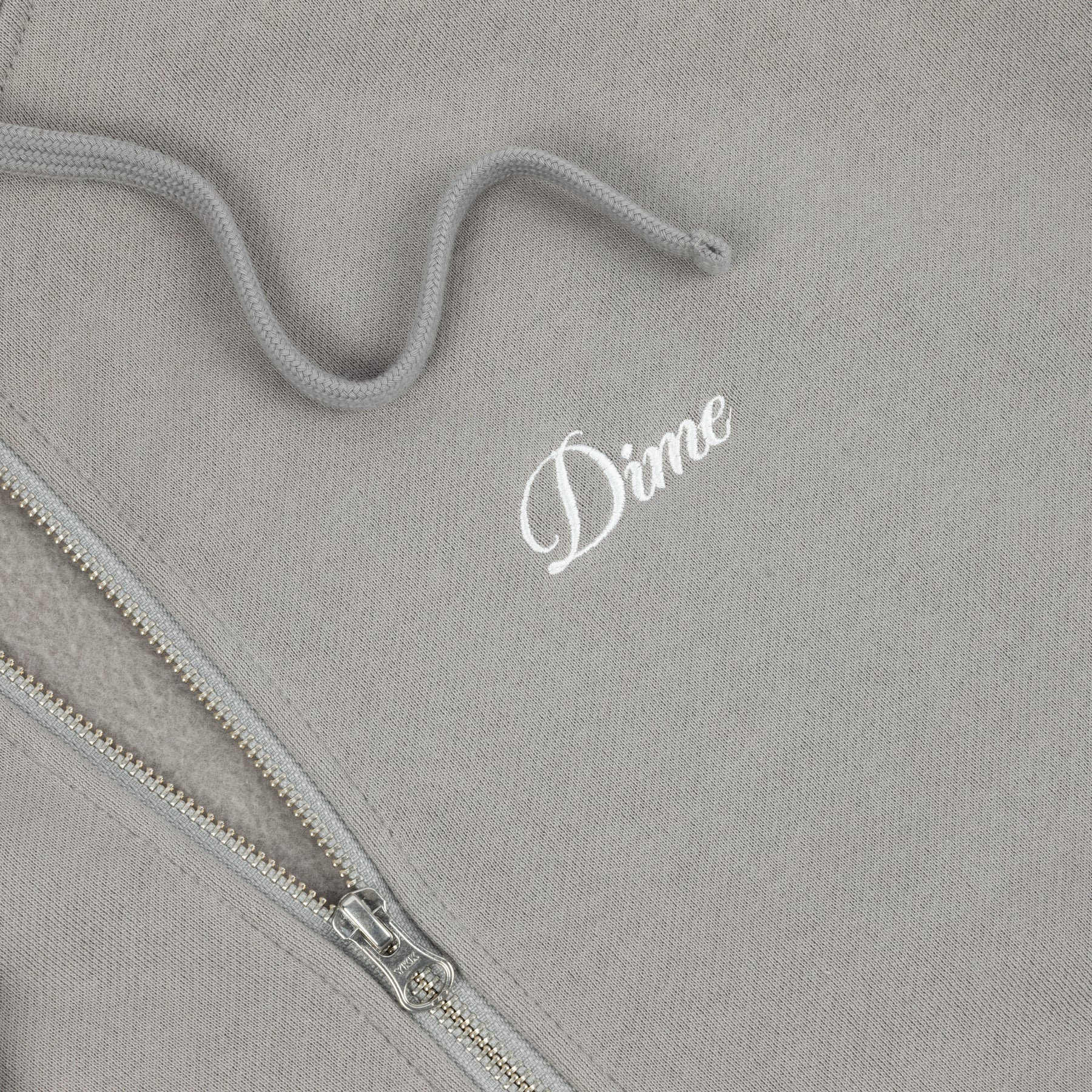 Dime Cursive Zip Hoodie - Charcoal – Palm Isle Skateshop