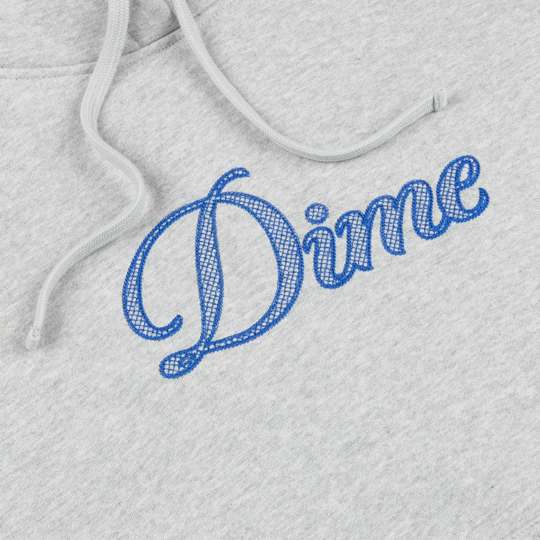 Dime Cursive Logo Hoodie - Heather Gray – Palm Isle Skateshop