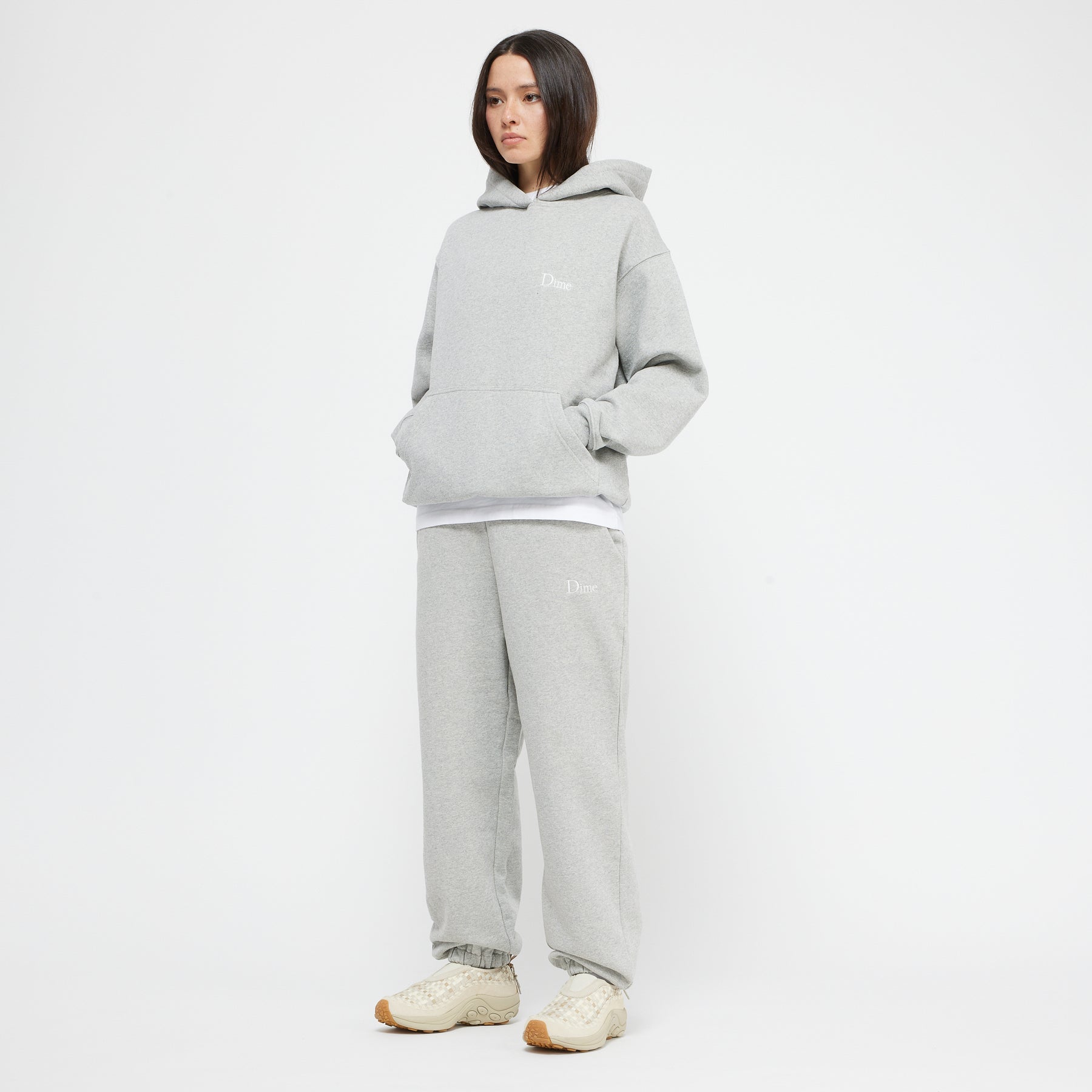 Dime Small Logo Hoodie - Heather Gray – Palm Isle Skateshop