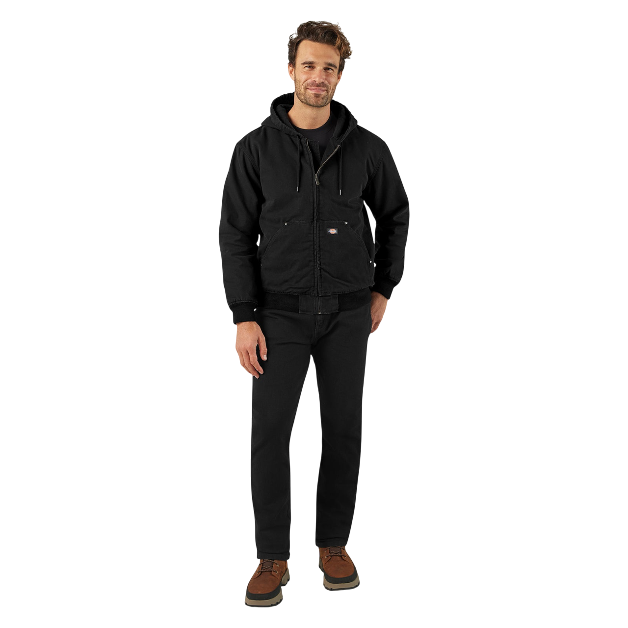 Hilham Canvas Bomber Jacket - Black (BLK)