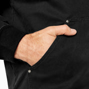 Hilham Canvas Bomber Jacket - Black (BLK)