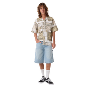 Worn In Relaxed Carpenter Denim Shorts 13" - Light Wash