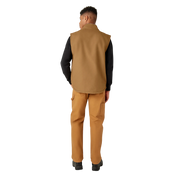 Duck Canvas High Pile Fleece Lined Vest - Rinsed Brown Duck (RBD)