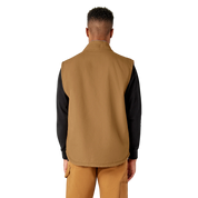 Duck Canvas High Pile Fleece Lined Vest - Rinsed Brown Duck (RBD)