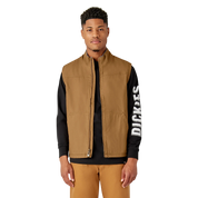 Duck Canvas High Pile Fleece Lined Vest - Rinsed Brown Duck (RBD)