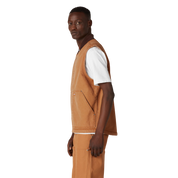 Duck High Pile Fleece Lined Vest - Stonewashed Brown (SBD)