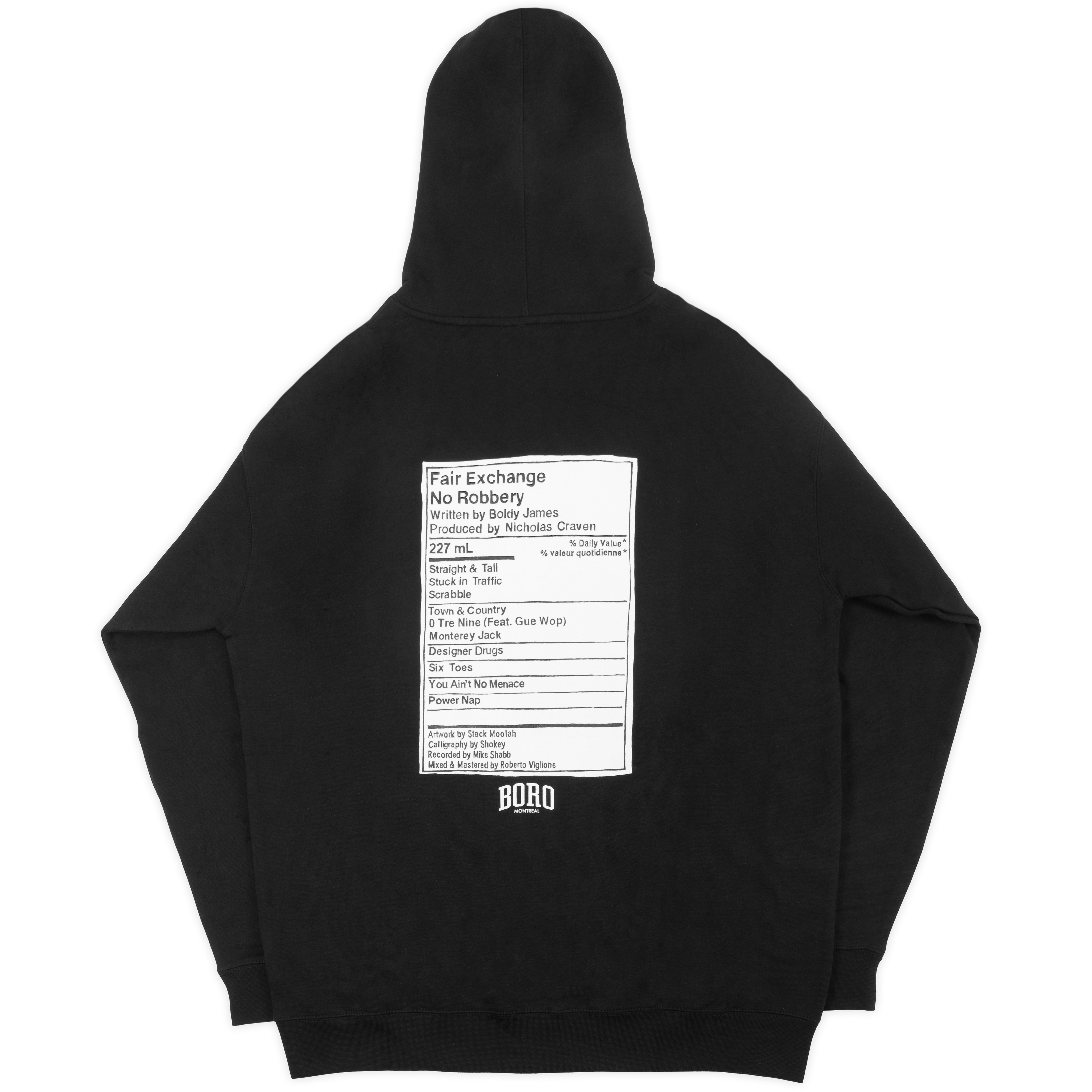 Fair Exchange No Robbery Hoodie - Black