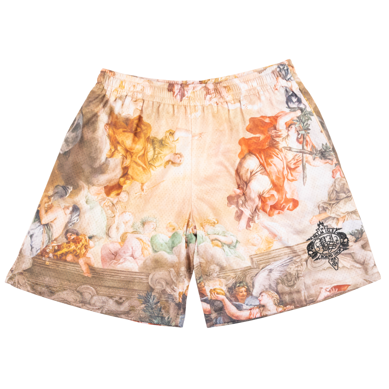 Crest Renaissance Shorts en Mesh Brodé - Multicolore