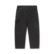 Davide Double Knee Denim Jeans - Washed Black