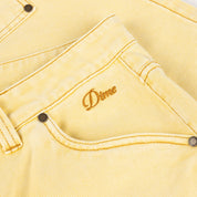 Carpenter Denim Shorts - Lemon