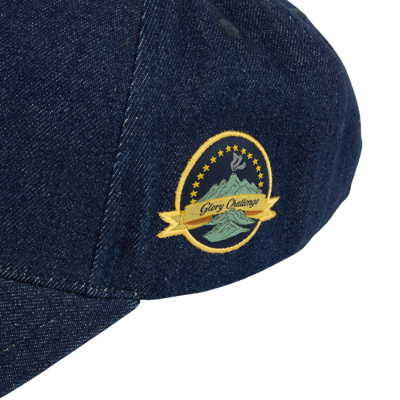 Cursive D Full Fit Casquette - Denim Indigo