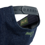 Cursive D Full Fit Casquette - Denim Indigo