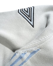 Chandail en Tricot Zippé Diamond - Gris