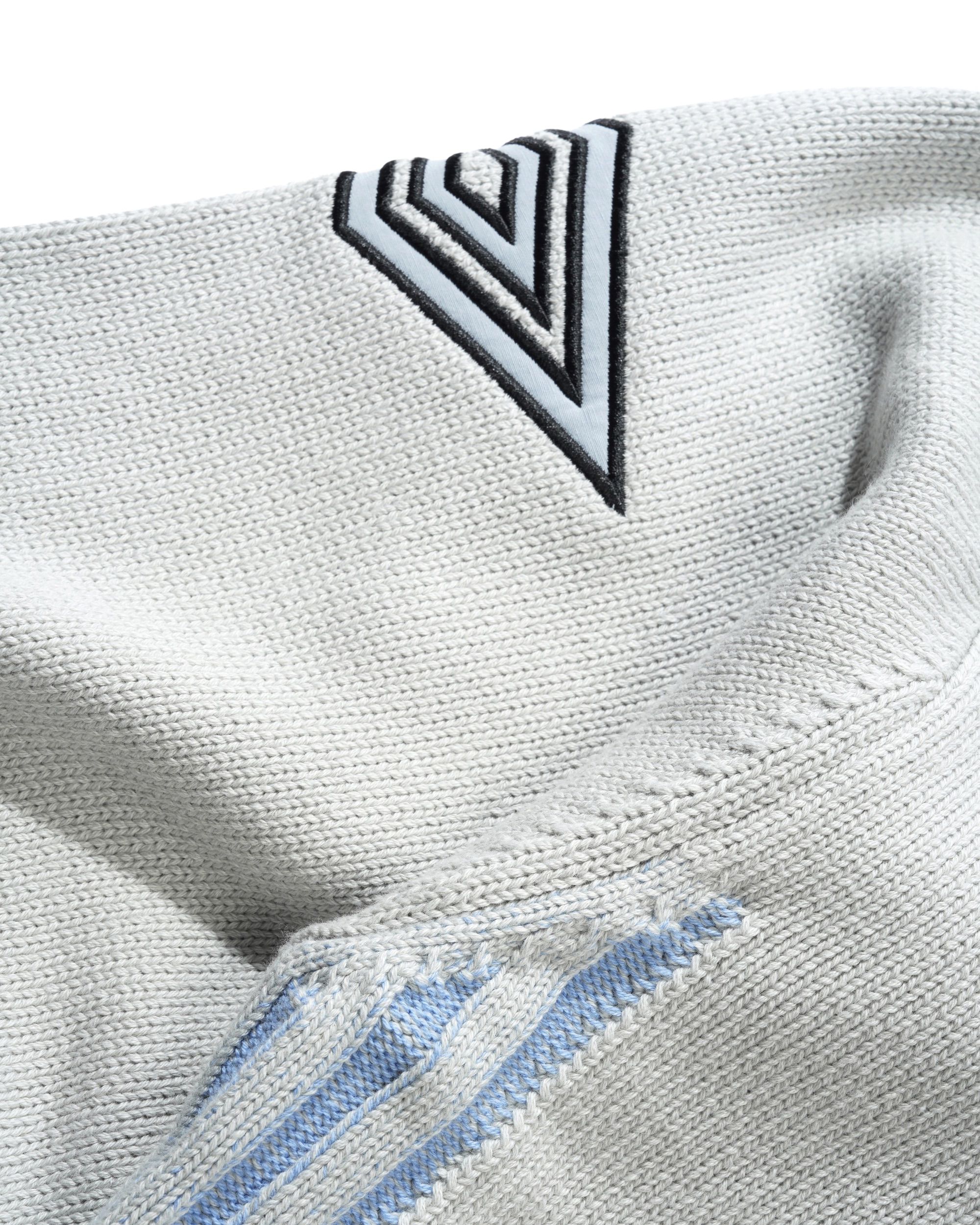 Chandail en Tricot Zippé Diamond - Gris