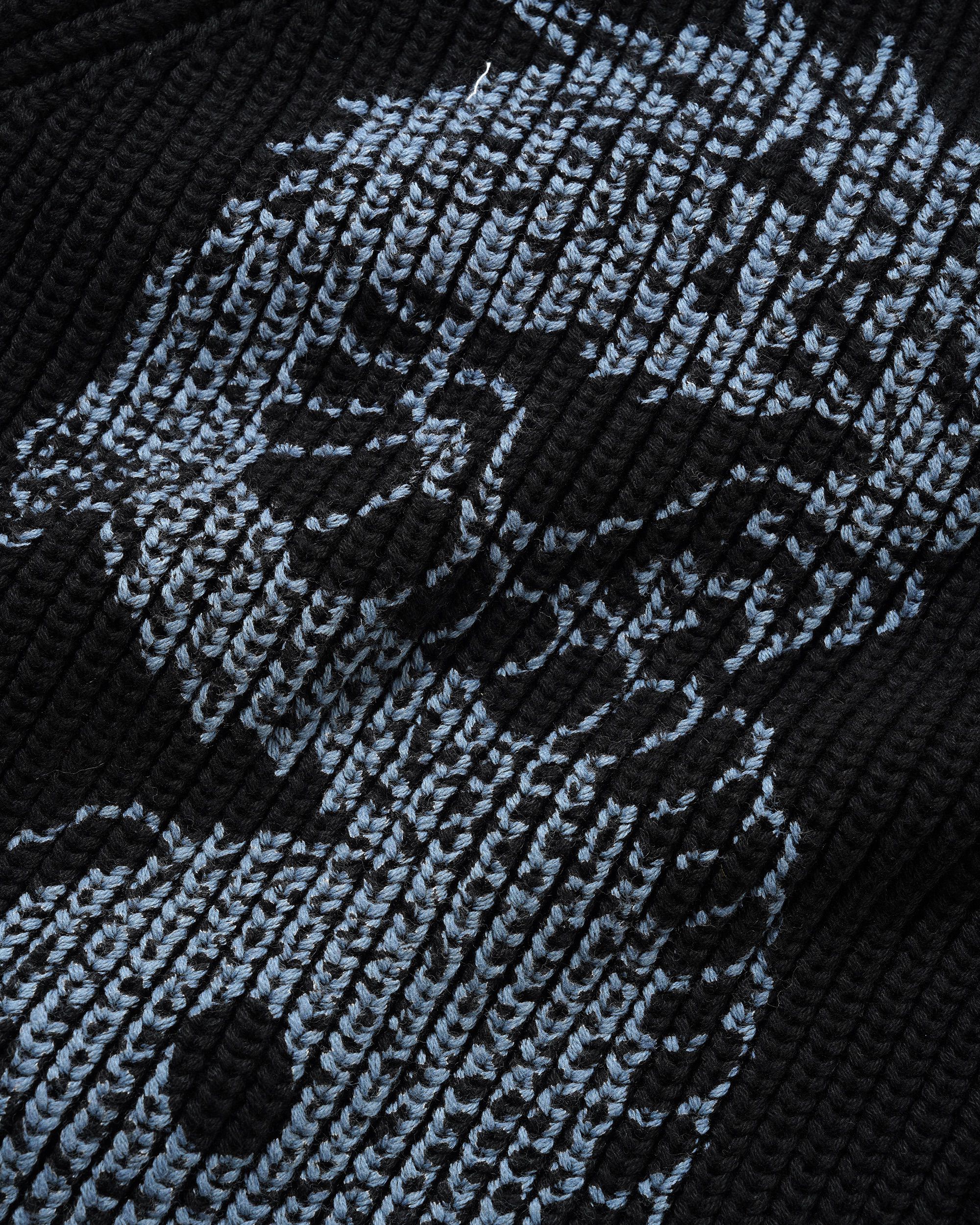 Dragon Zip-Thru Knit Sweater - Black