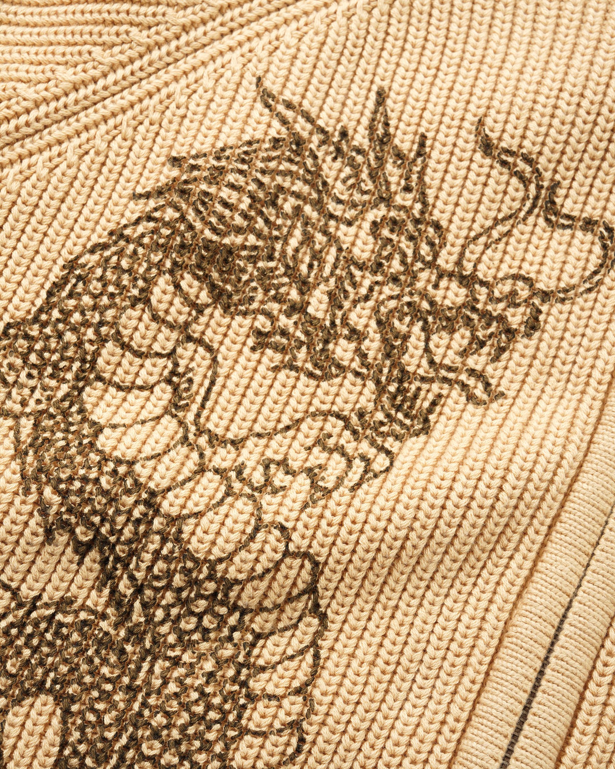 Dragon Zip-Thru Knit Sweater - Sand